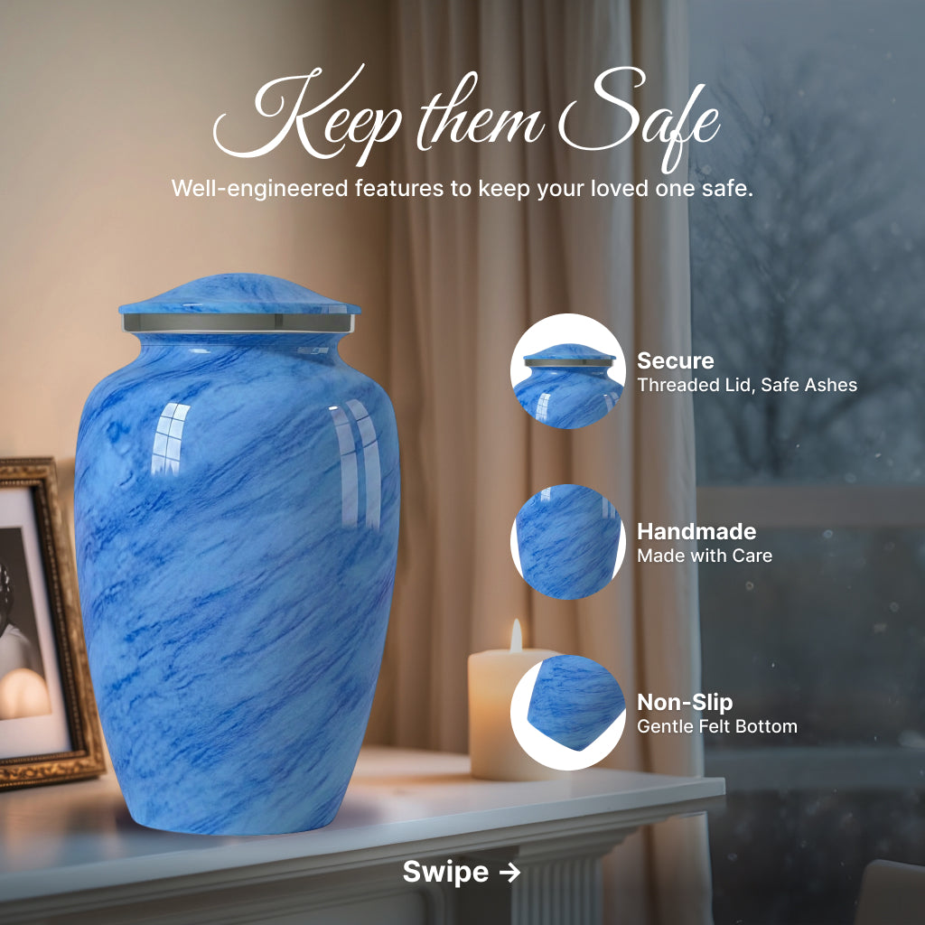 Motif Pastel Cremation Urn