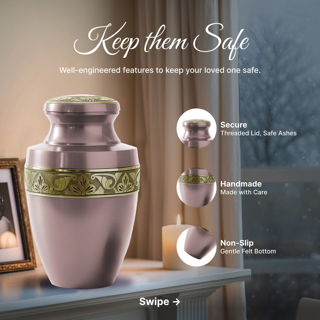 Radiant Grecian Cremation Urn