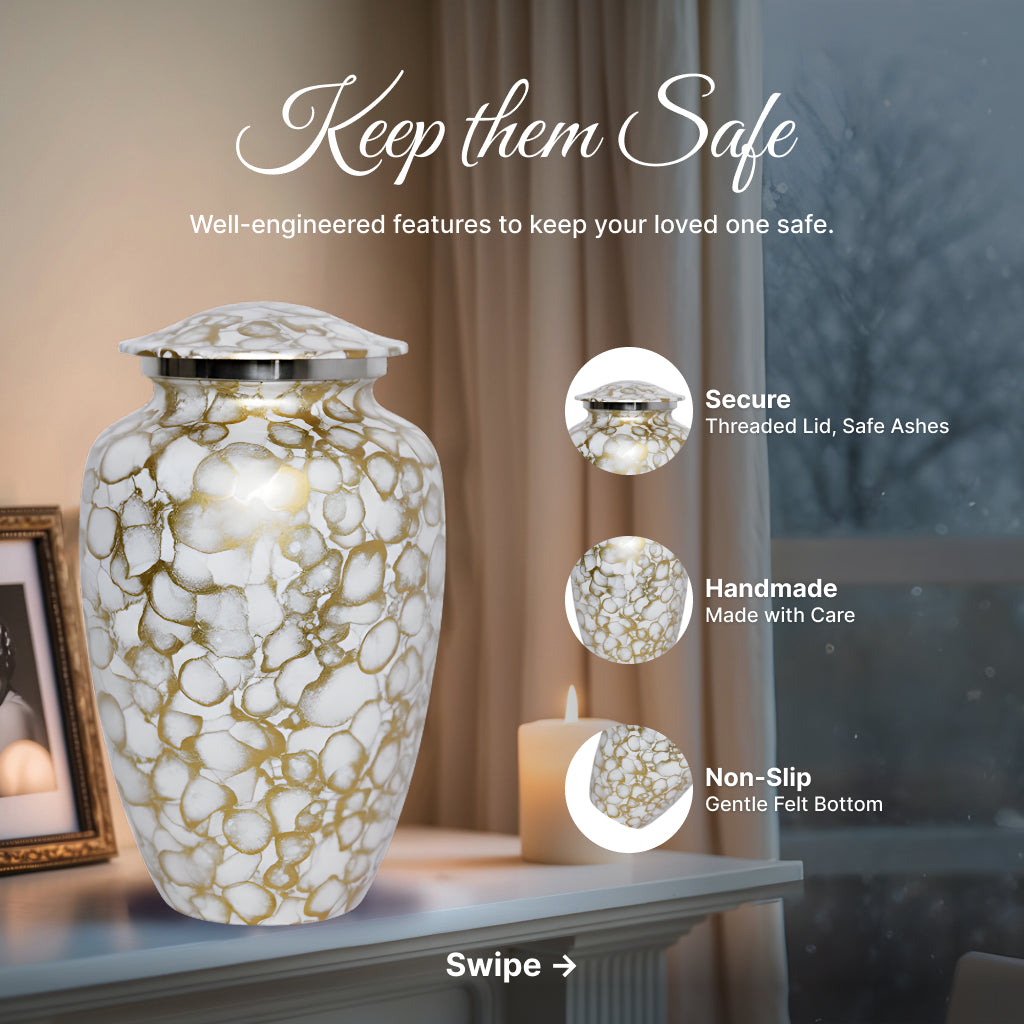 Motif Cloud Cremation Urn