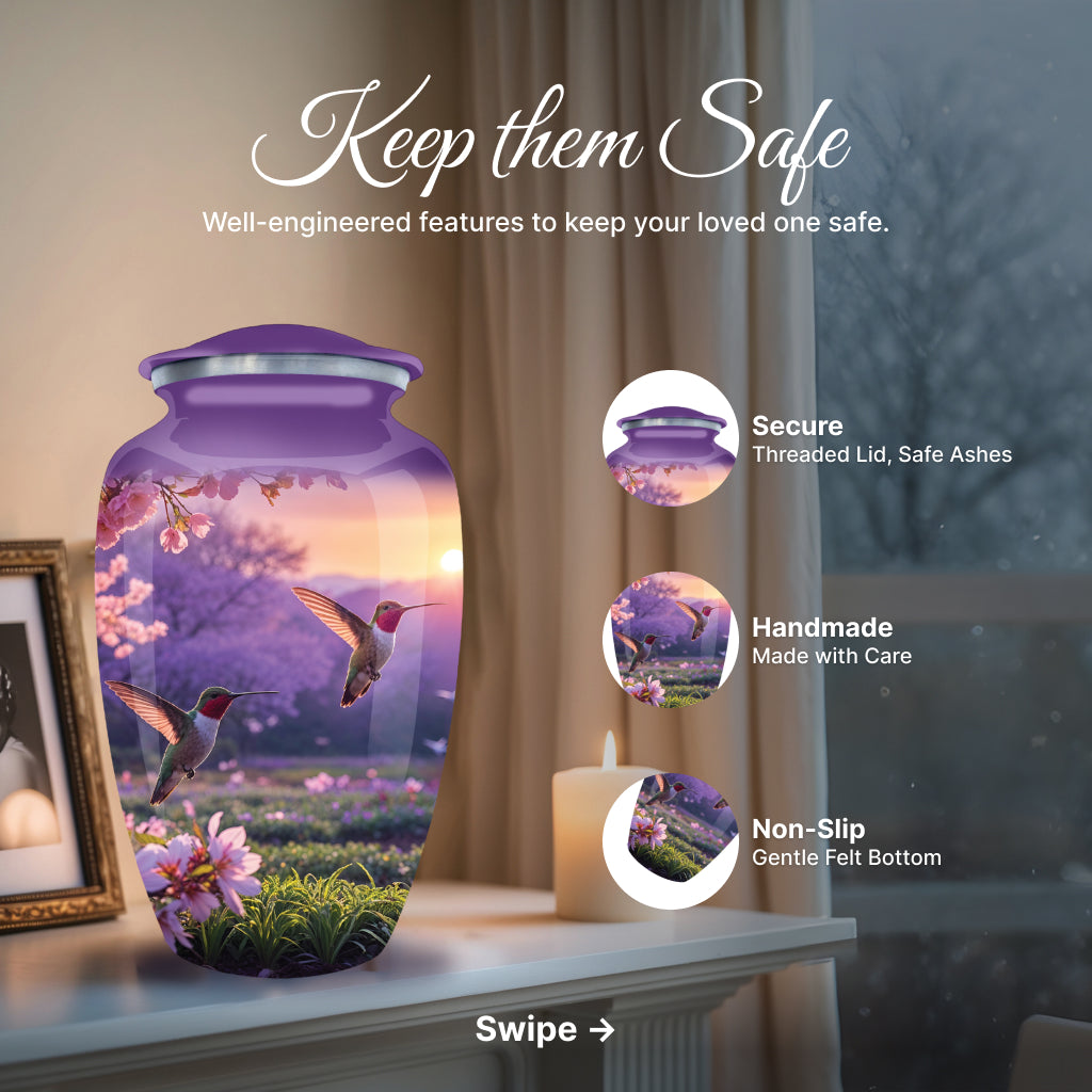 Hummingbird Image Cremation Urn