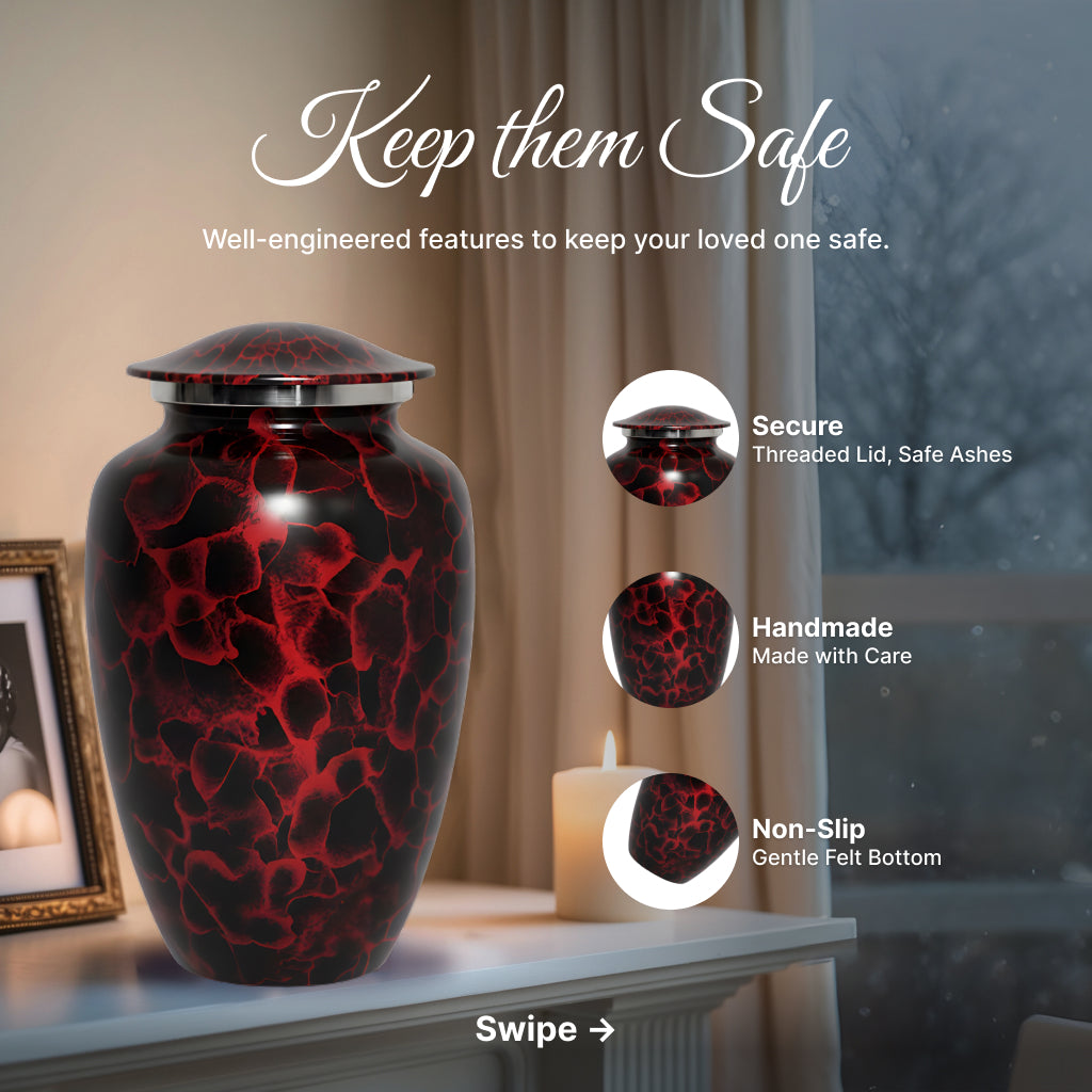 Motif Patch Cremation Urn