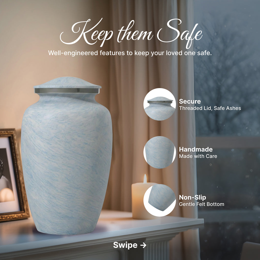 Motif Shadow Cremation Urn
