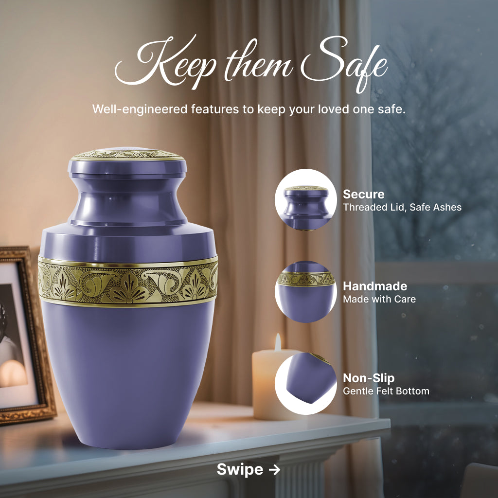 Radiant Grecian Cremation Urn