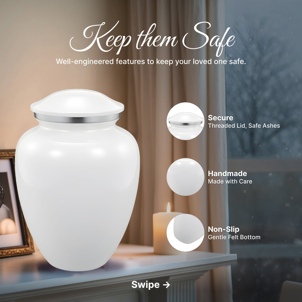 Serenity Curve Plain Urn