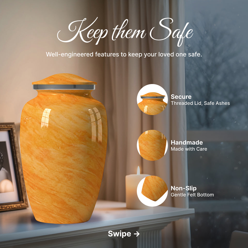 Motif Pastel Cremation Urn