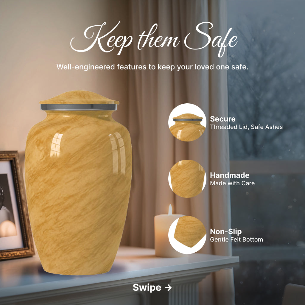 Motif Pastel Cremation Urn