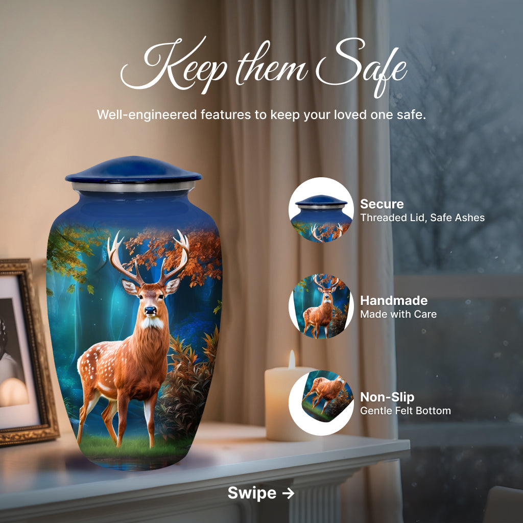 Deer Image Cremation Urn