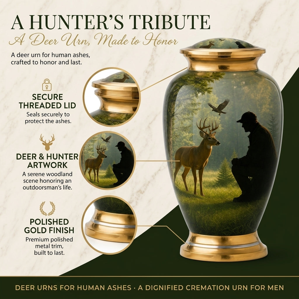 Deer Cremation Urn
