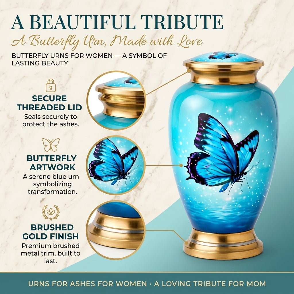 Butterfly Cremation Urn