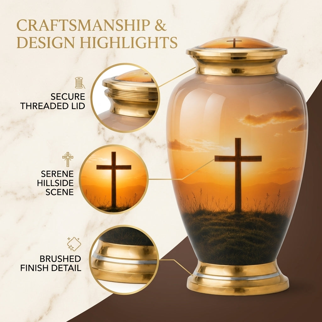Cross Cremation Urn