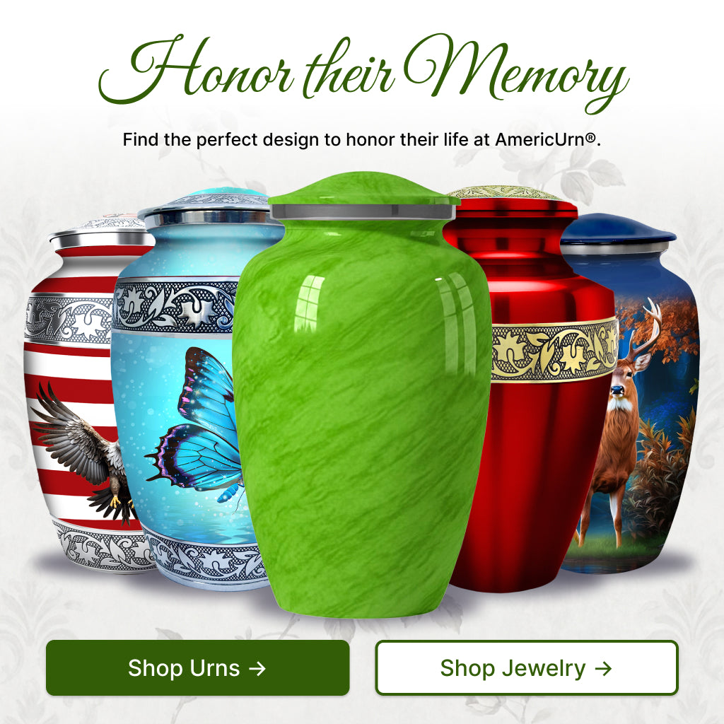 Motif Pastel Cremation Urn