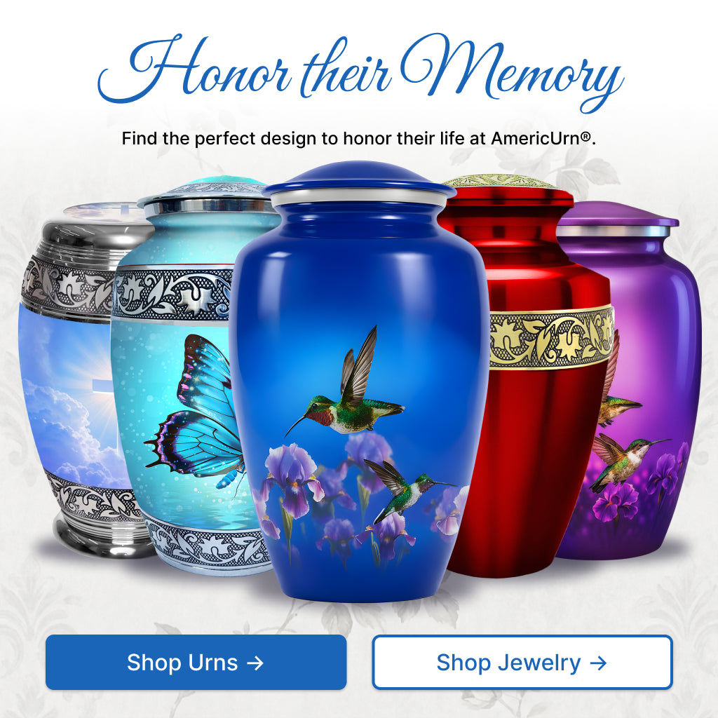 Hummingbird Image Cremation Urn