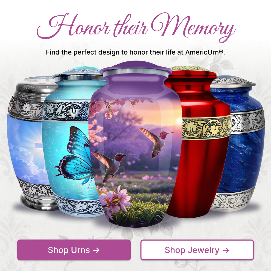 Hummingbird Image Cremation Urn