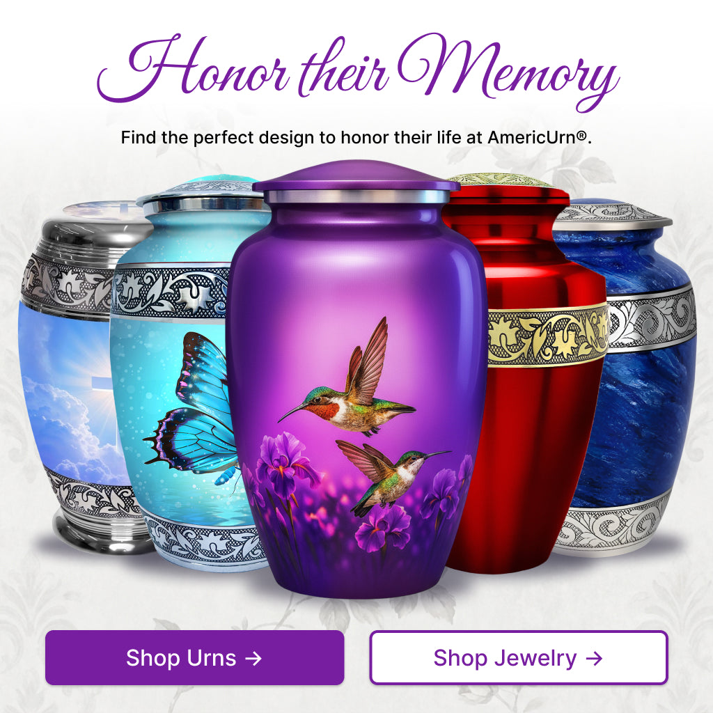 Hummingbird Image Cremation Urn