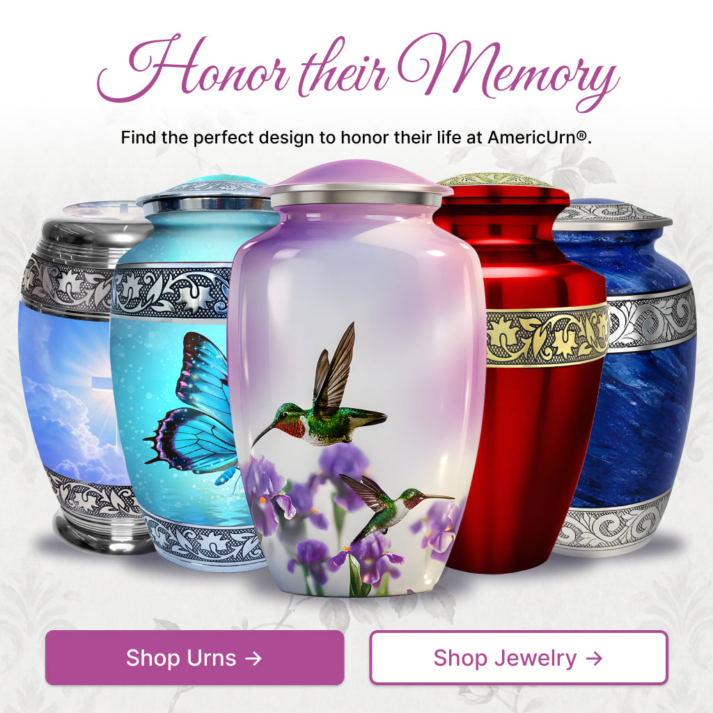 Hummingbird Image Cremation Urn