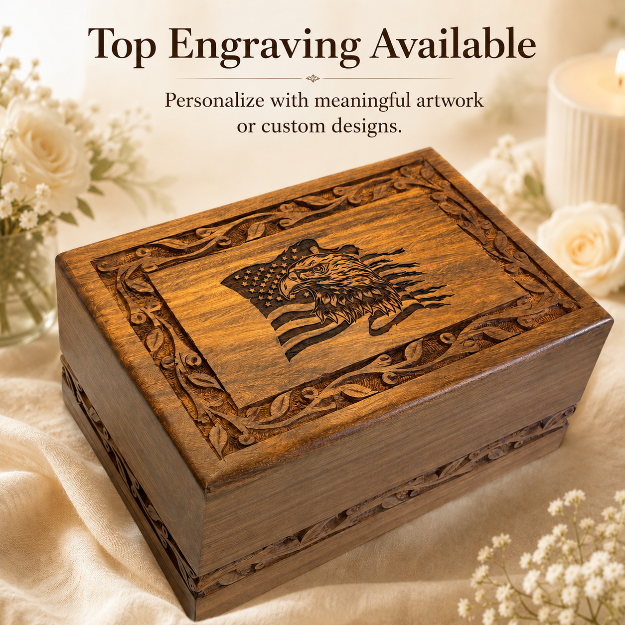 Heritage Wooden Cremation Urn