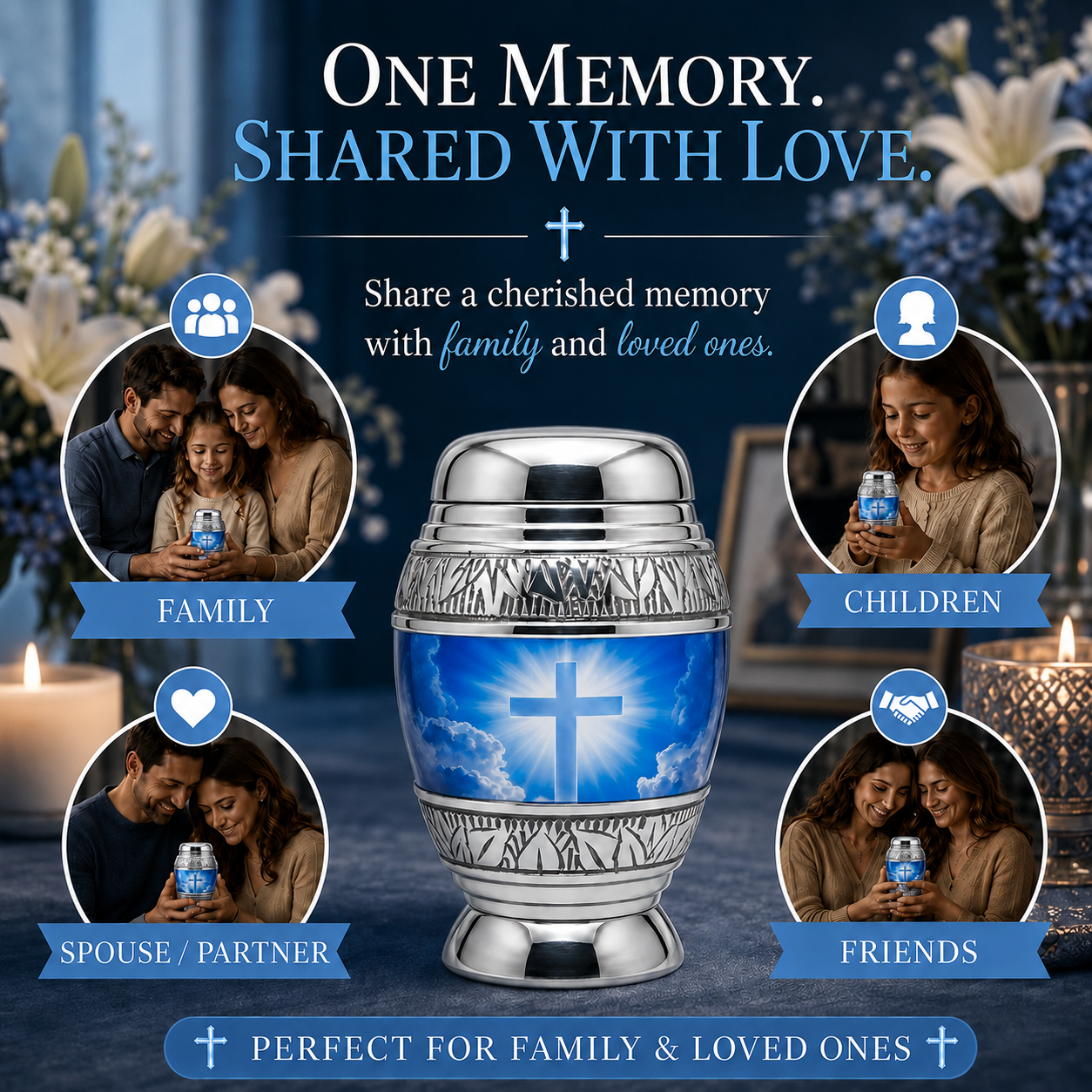 Cross Cremation Urn