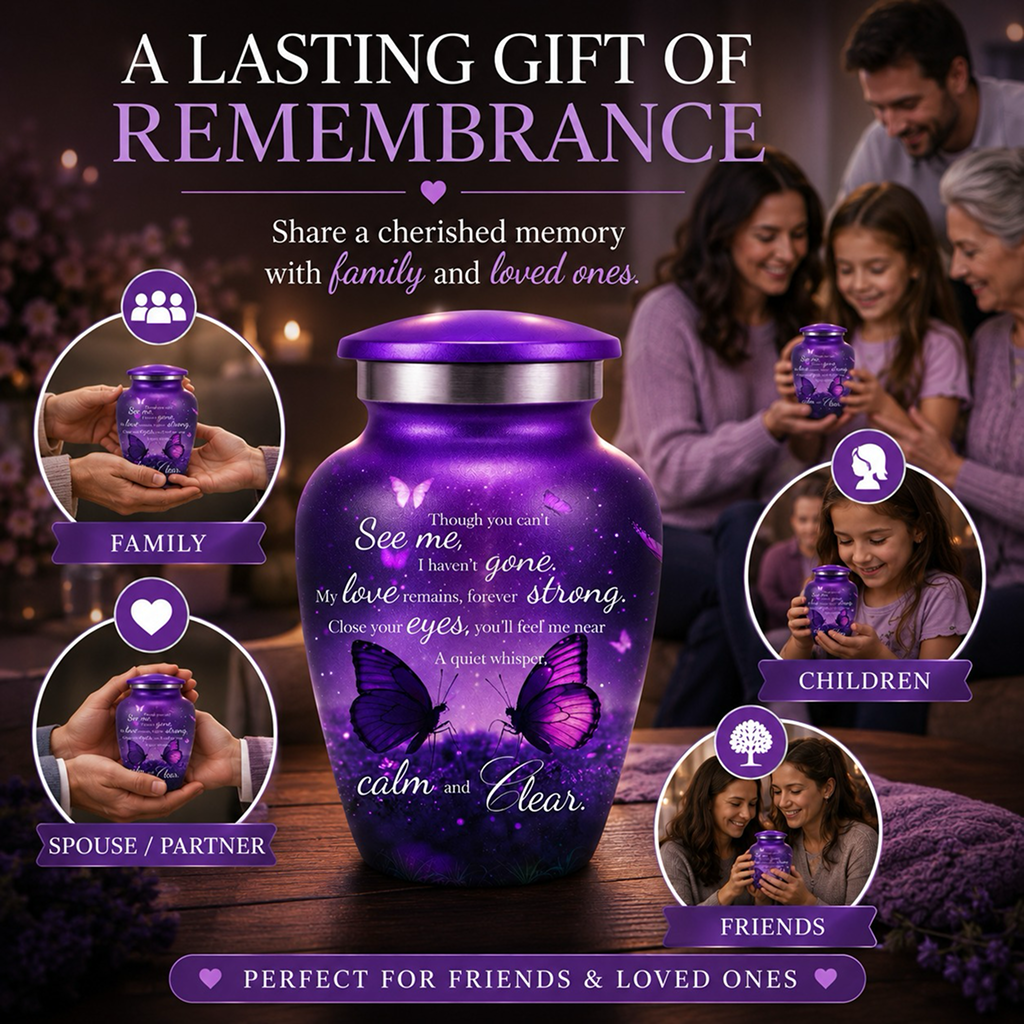 Butterfly Image Cremation Urn