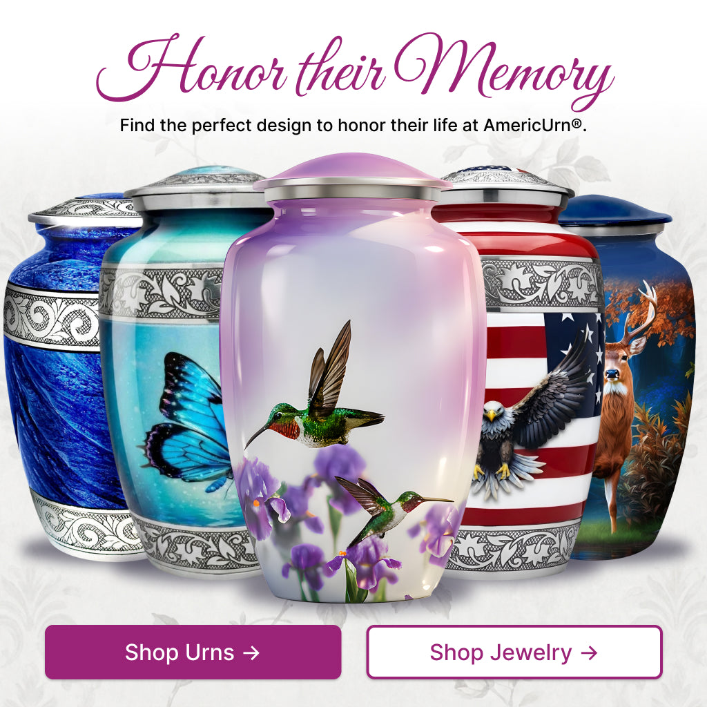 Hummingbird Image Cremation Urn