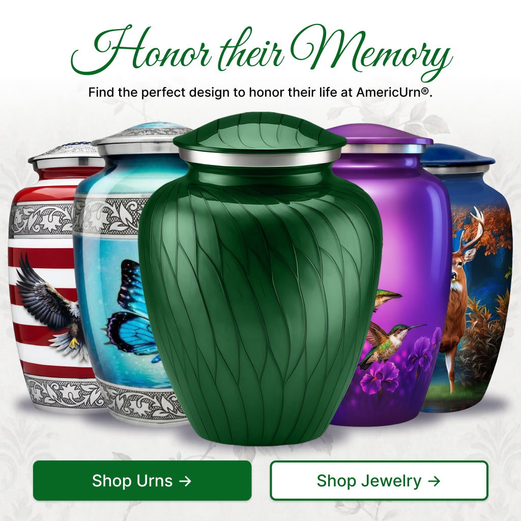 Serenity Curve Pearl Urn