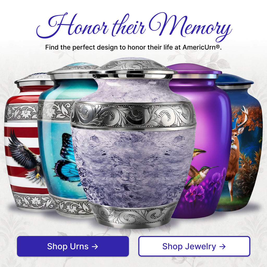 Pearl & Silver Hand-Engraved Urn