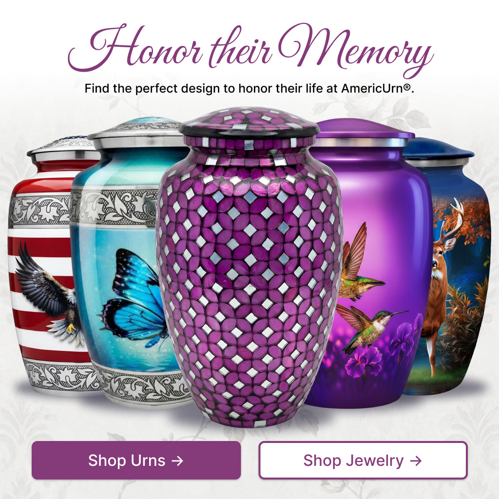 Elegant Mosaic Cremation Urn