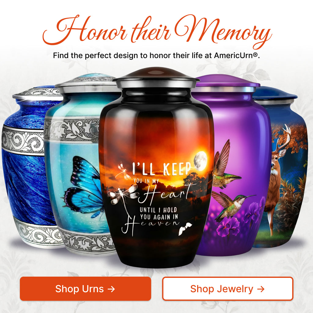 Sunset Quote Image Cremation Urn