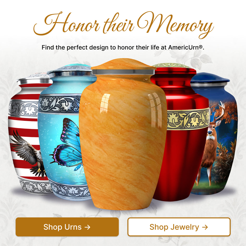 Motif Pastel Cremation Urn