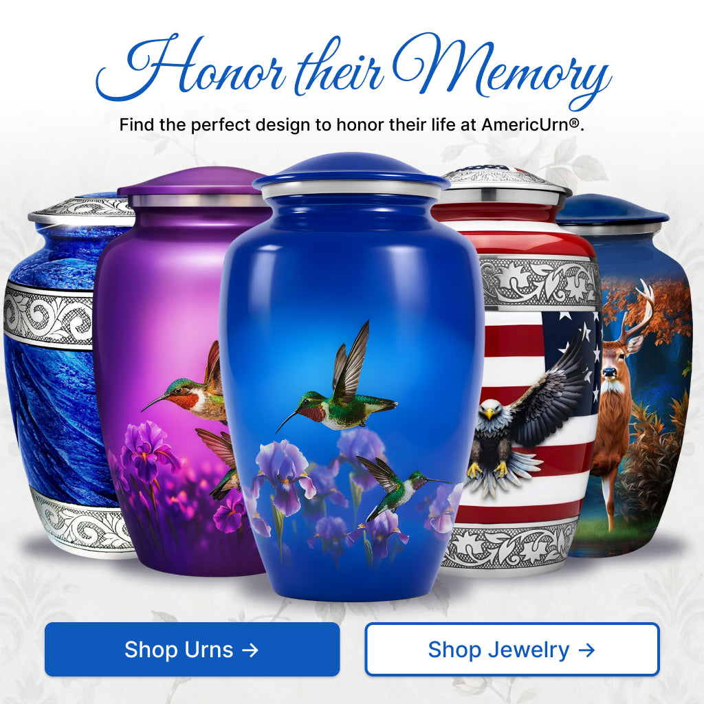 Hummingbird Image Cremation Urn