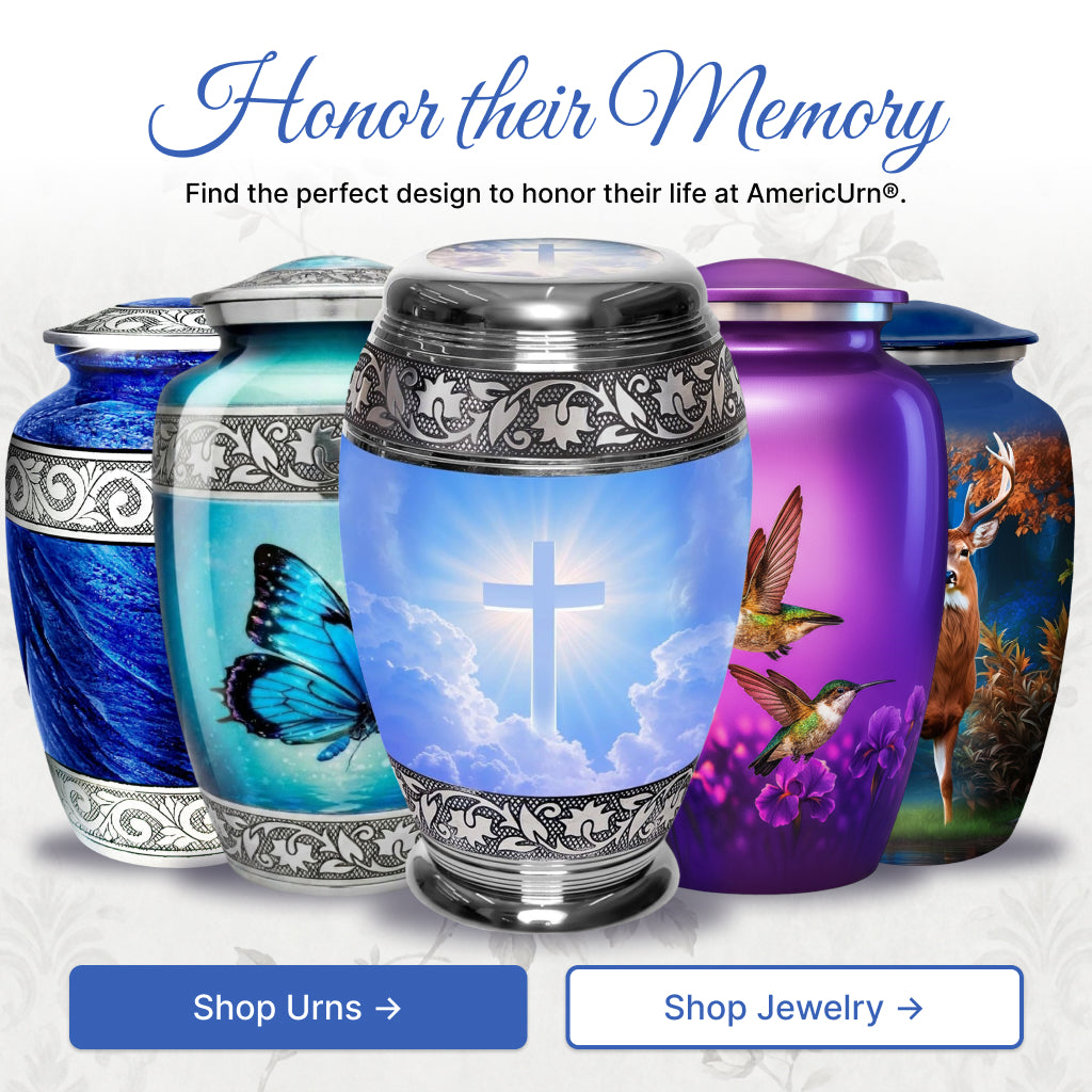Cross Image Cremation Urn