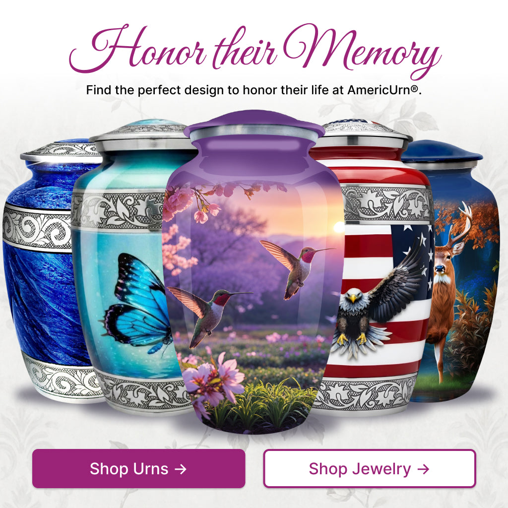 Hummingbird Image Cremation Urn