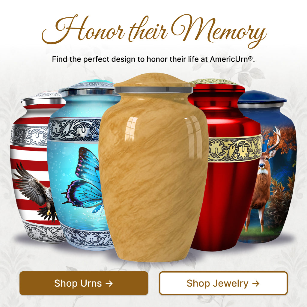 Motif Pastel Cremation Urn