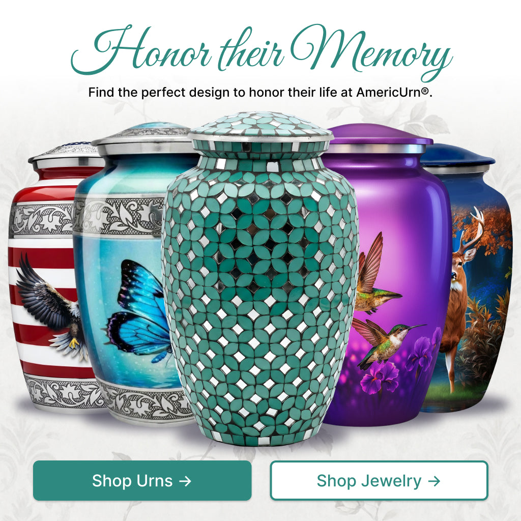 Elegant Mosaic Cremation Urn