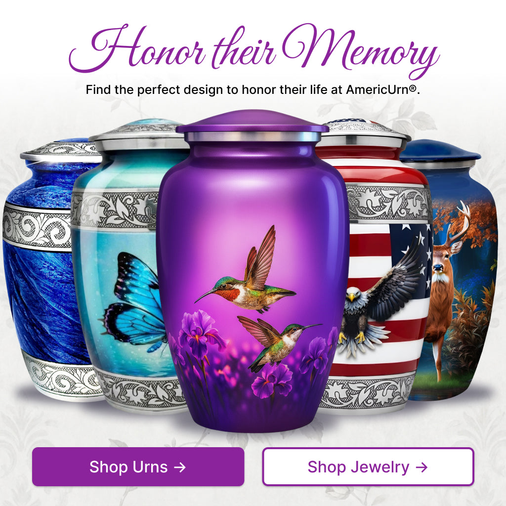 Hummingbird Image Cremation Urn