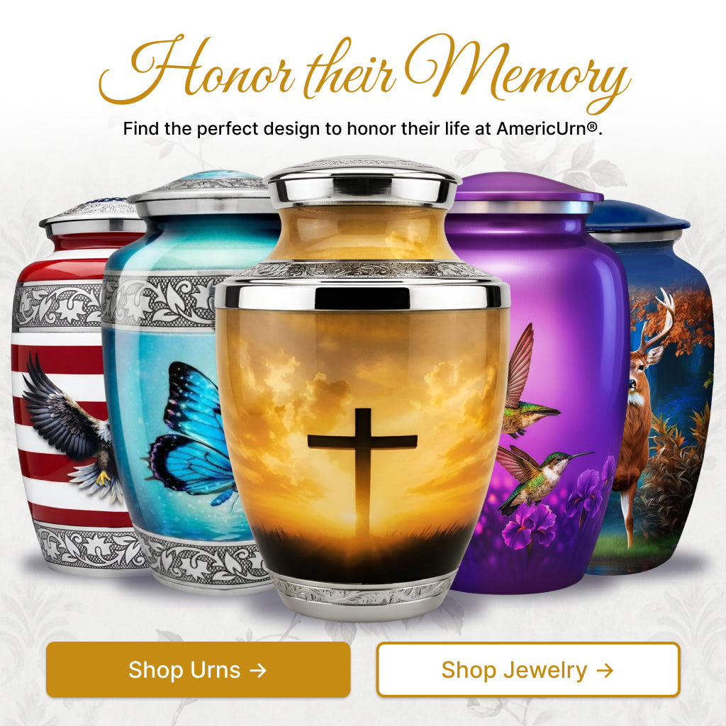 Cross Image Cremation Urn