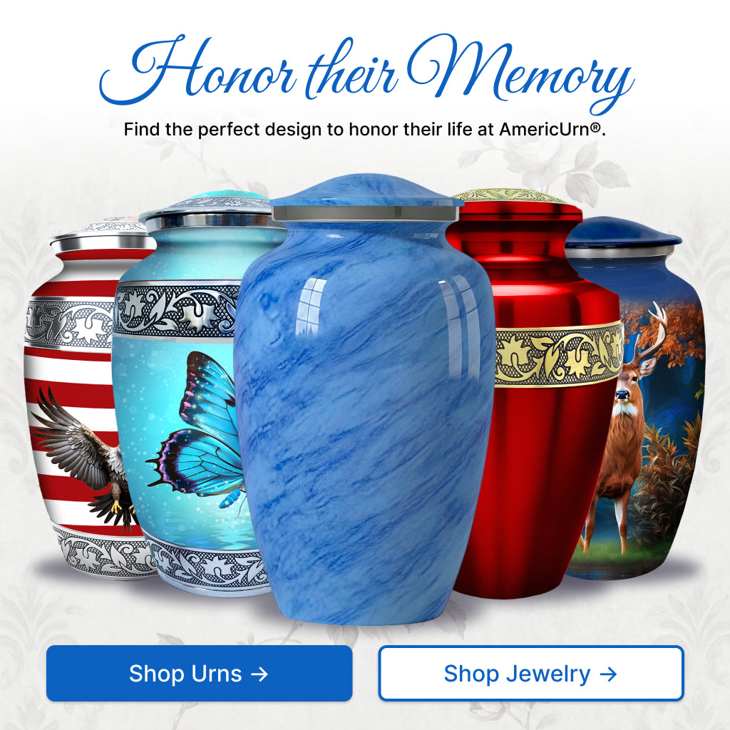 Motif Pastel Cremation Urn