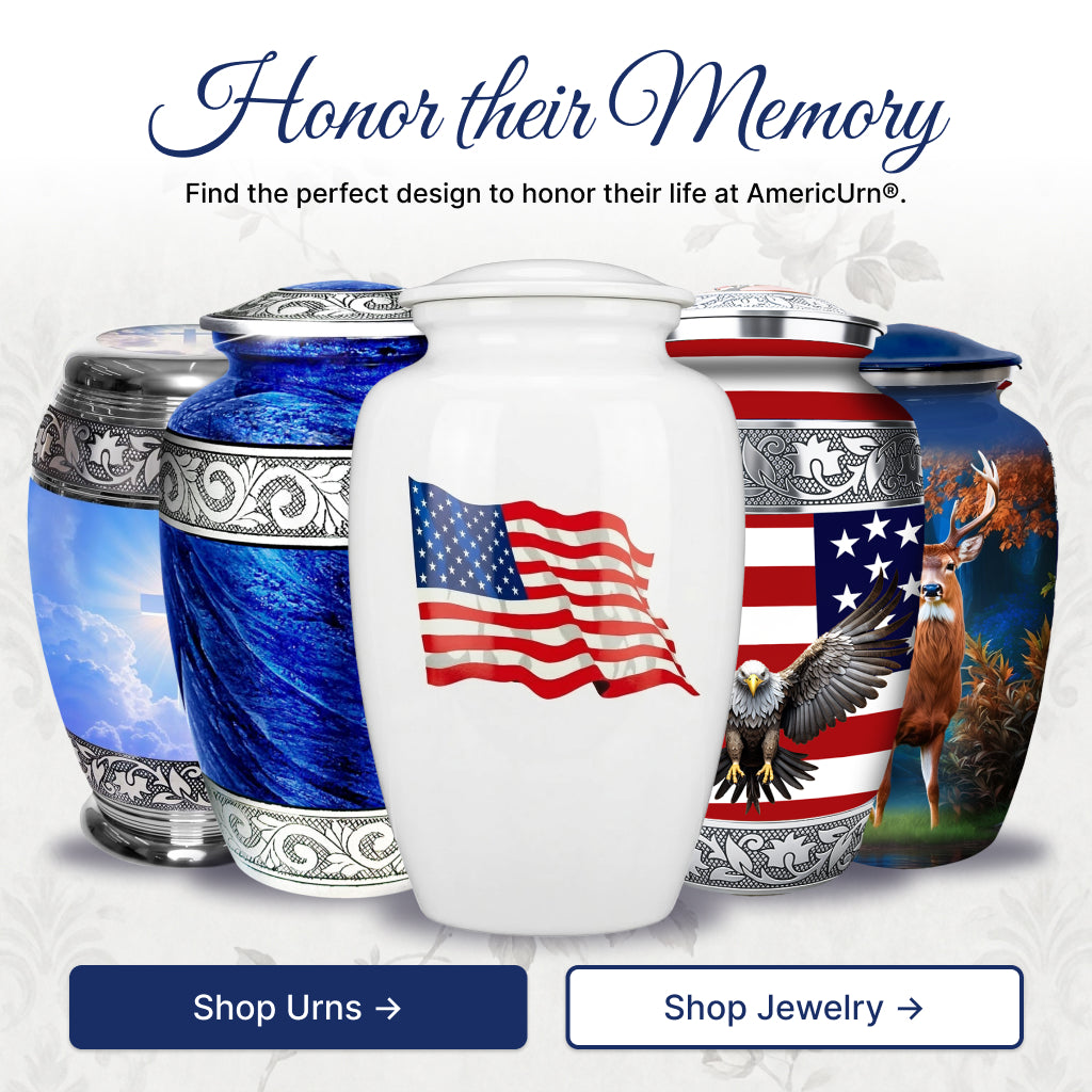 American Flag Tribute Urn