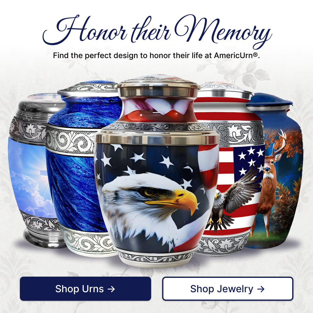 Eagle American Flag Premium Urn