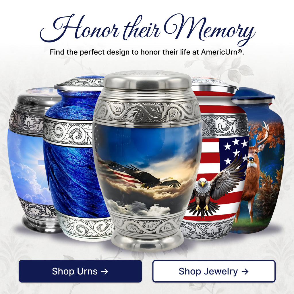 Eagle American Flag Premium Urn