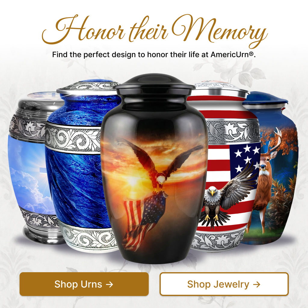 American Flag Tribute Urn