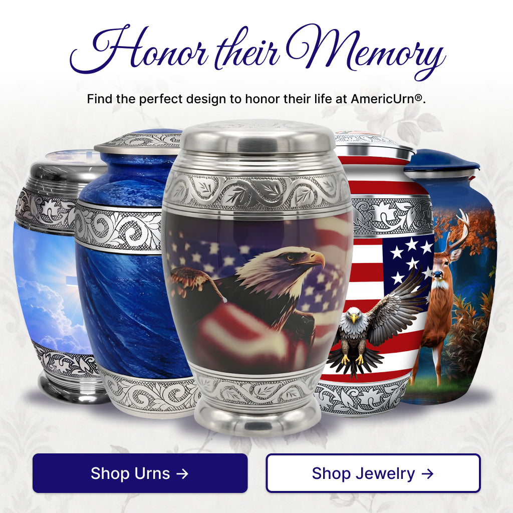Eagle American Flag Premium Urn
