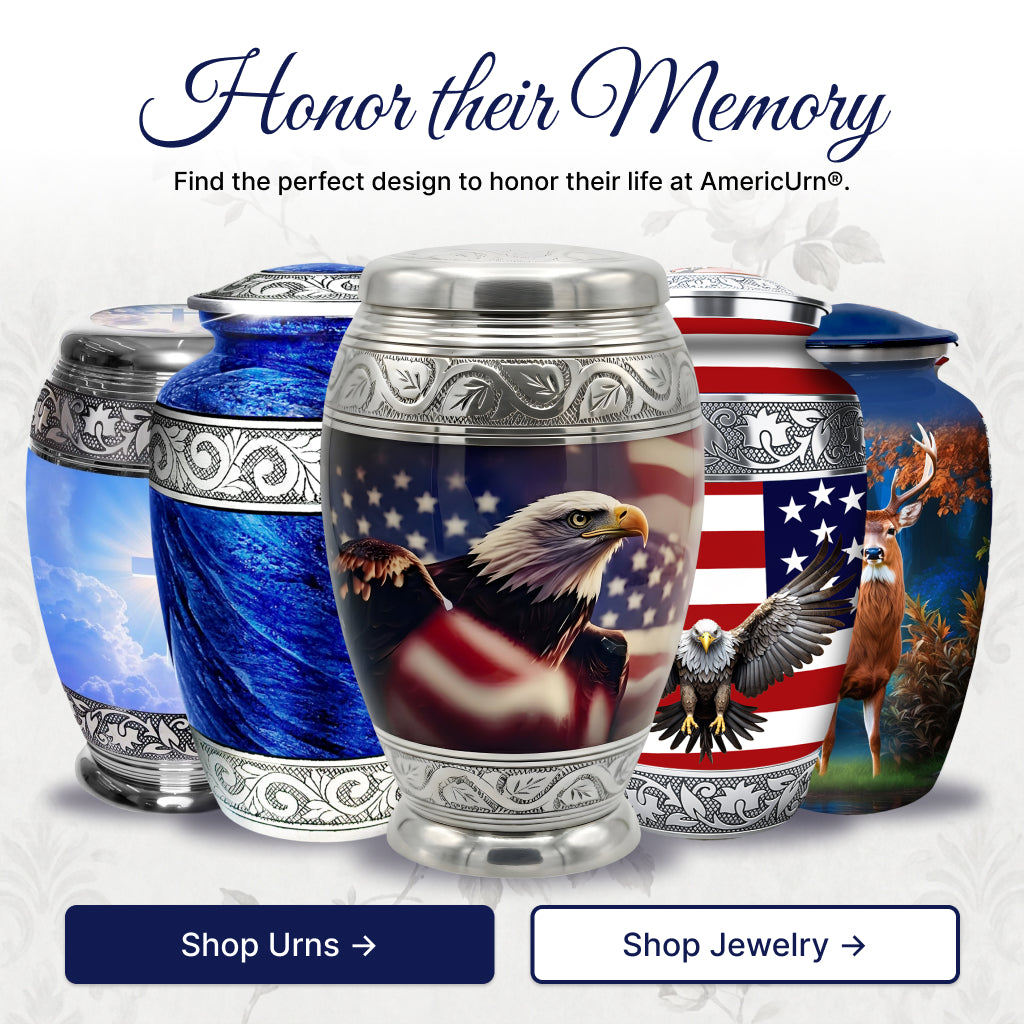 Eagle American Flag Premium Urn