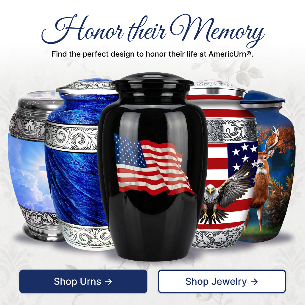 American Flag Tribute Urn