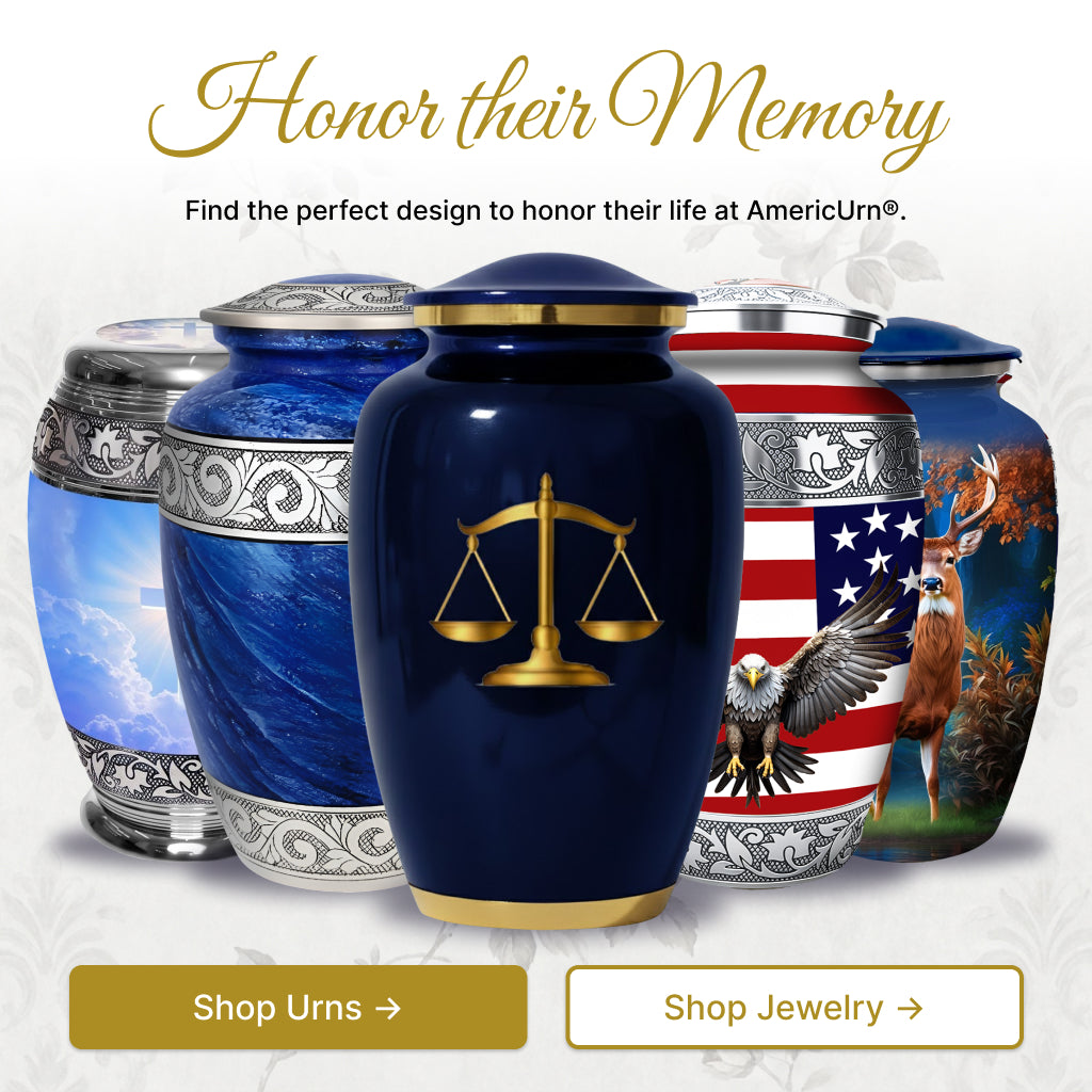 Scales of Justice Memorial Urn