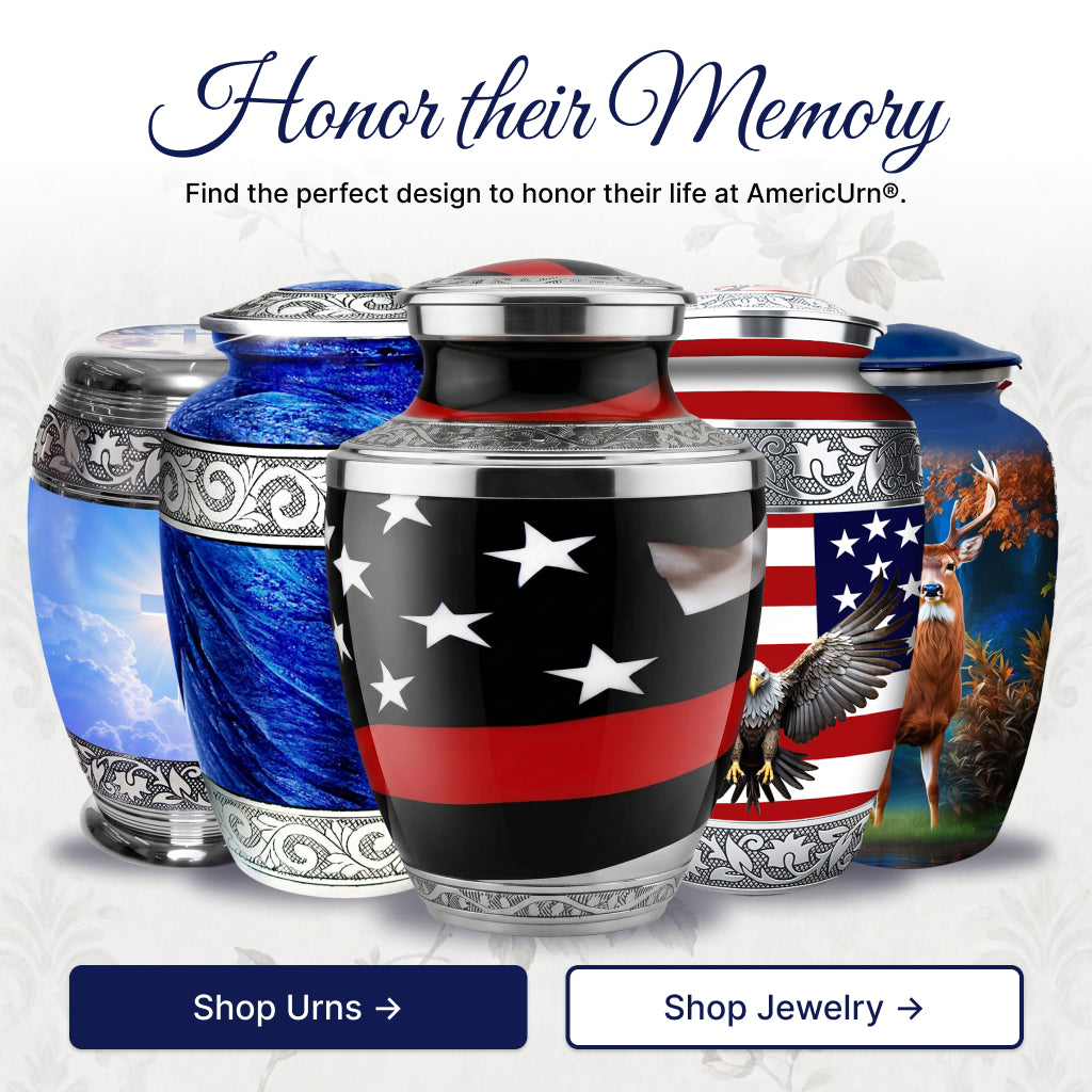 Eagle American Flag Premium Urn