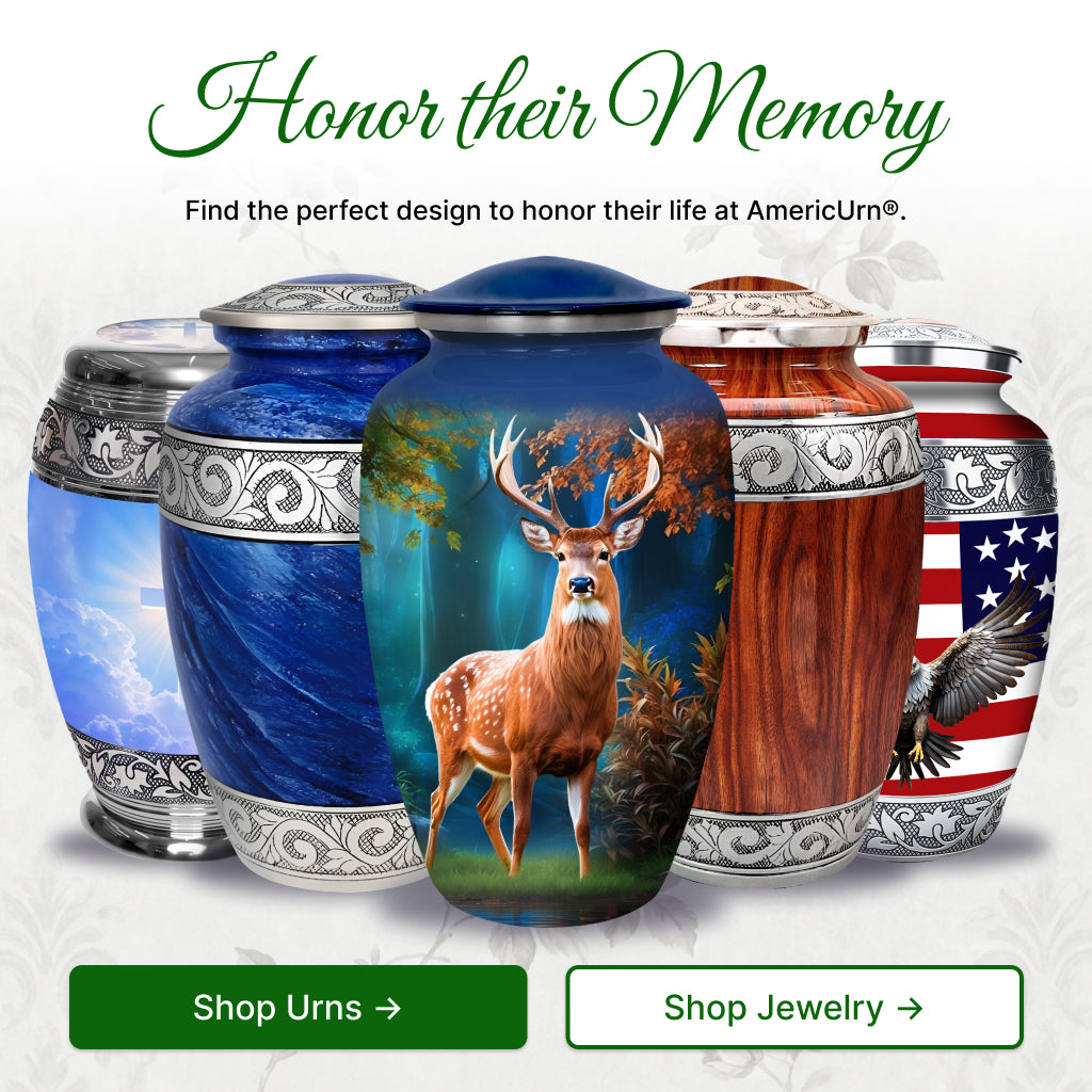 Deer Image Cremation Urn