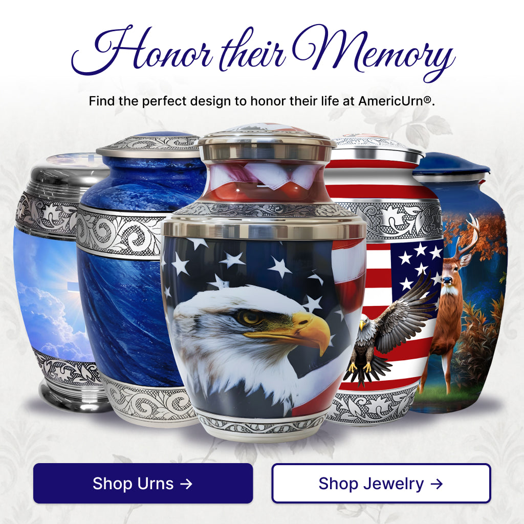 Eagle American Flag Premium Urn