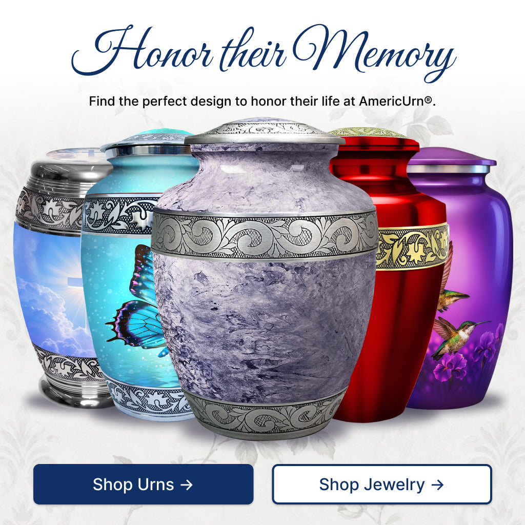 Pearl & Silver Hand-Engraved Urn