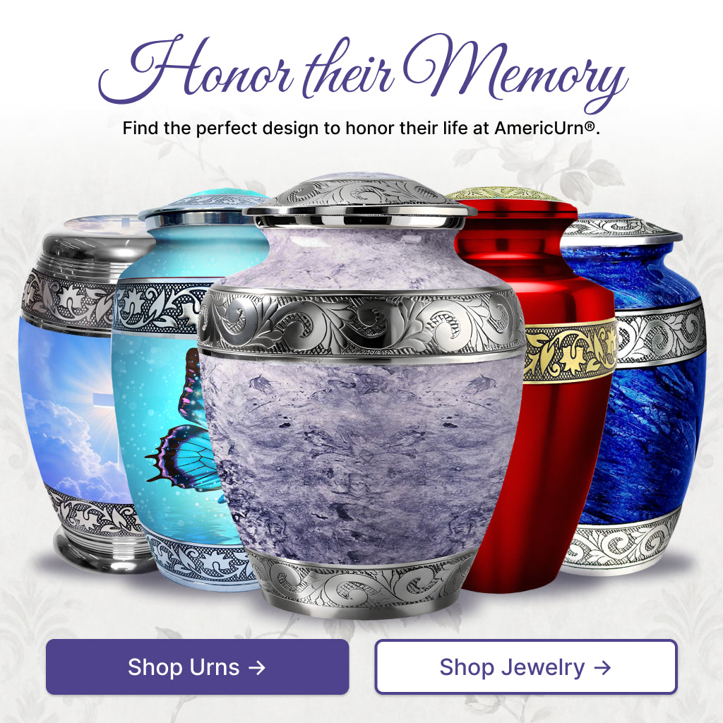 Pearl & Silver Hand-Engraved Urn