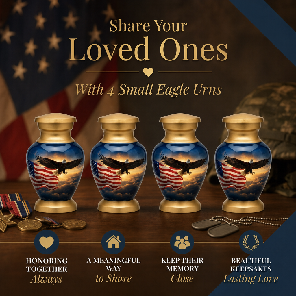 Eagle American Flag Premium Urn